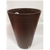Image 1 : BROWN DECORATIVE PLANT POT APPROX. 19" TALL