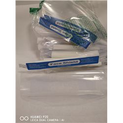 LOT OF DIRECT SPLASH PROTECTION FACE SHIELDS