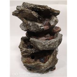 DECORATIVE ROCK FOUNTAIN APPROX. 11" TALL