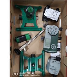 LARGE FLAT OF SPRINKLERS AND SPRINKLER CONTROL