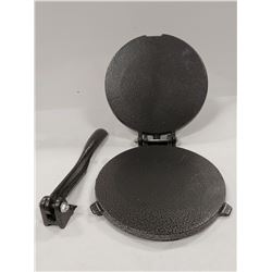 ALPHA CAST IRON 7.5" TORTILLA PRESS