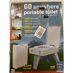 GO ANYWHERE PORTABLE TOILET 5 STAR RATED