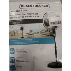 BLACK + DECKER 16 IN. STAND FAN