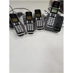 LOT OF 4 PORTABLE PANASONIC HOUSE PHONES. PLUS ONE