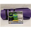 Image 1 : PURPLE FLEXFOAM YOGA MAT/W 2 CONTIGO KIDS