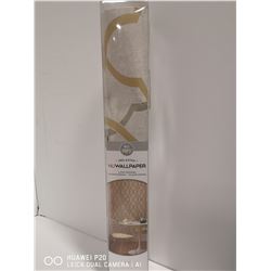 PEEL AND STICK NU WALLPAPER. COVERS 3FT 5INCH