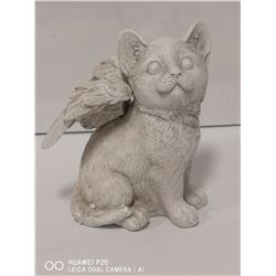 6 INCH TALL RESIN ANGEL CAT STATUE