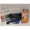 Image 1 : LOT OF STATIONARY SUPPLIES INCL. PENS, DRY ERASE