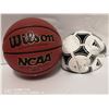 Image 1 : LOT OF 2 SPORTS BALLS 1 WILSON BASKETBALL AND