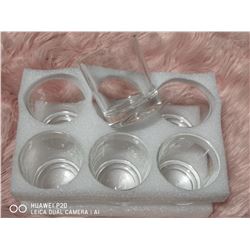 LOT OF 6 WHISKEY GLASSES