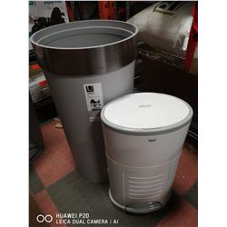LOT OF 2 GARBAGE CANS