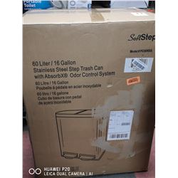 SOFT STEP STAINLESS STEEL DOUBLE COMPARTMENT