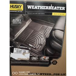 HUSKY WEATHER EATER CAR MAT LINERS. VEHICLE