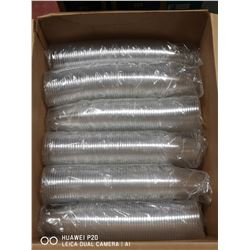 APPROX. 12 SLEEVES OF CLEAR PLASTIC CUPS.