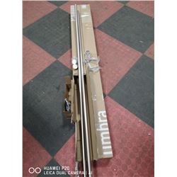 LOT OF 2 UMBRA STAINLESS STEEL CURTAIN RODS