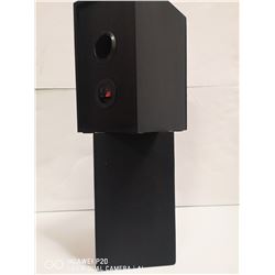 PAIR OF 8" TALL BLACK SPEAKERS