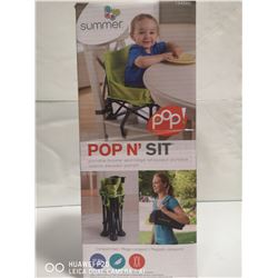 SUMMER POP N' SIT PORTABLE BOOSTER SEAT.