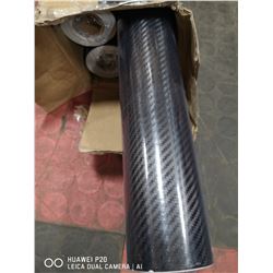 4 ROLLS VIVID FILM BLACK 3D CAR WRAP. EACH ROLL