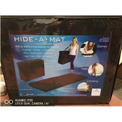 PORTABLE HIDE-A-MAT. BLACK