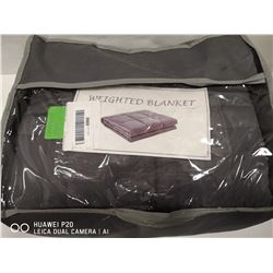 GREY WEIGHTED BLANKET. SMALL TEAR