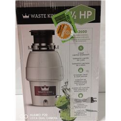 WASTE KING 1/2 HORSEPOWER GARBAGE DISPOSAL