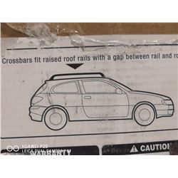 RAISED ROOF RAILS. UNKNOWN VEHICLE