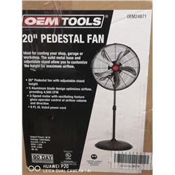 OEM TOOLS 20" PEDESTAL FAN