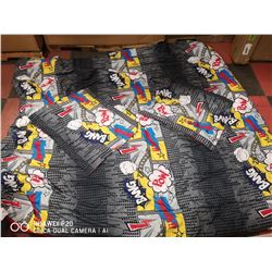 APPROX. QUEEN SIZE OR LARGER COMIC PRINT BED