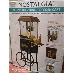 NOSTALGIA 10OZ PROFESSIONAL POPCORN CART.