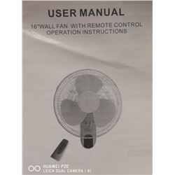 SIMPLE DELUXE 16" MOUNTING WALL FAN.