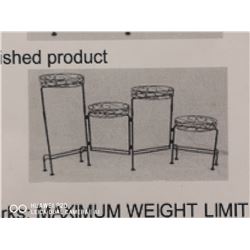 BLACK WROUGHT IRON DECORATIVE PLANT STANDS