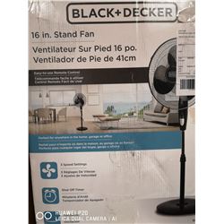 BLACK AND DECKER 16" STANDING FAN