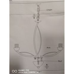 STAINLESS STEEL HANGING PENDANT LIGHT FIXTURE