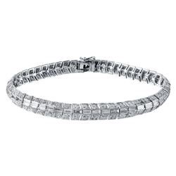 4.97 CTW Diamond Bracelet 14K White Gold - REF-469F2N