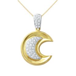 0.52 CTW Diamond Necklace 18K 2Tone Gold - REF-128H5M