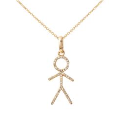 0.18 CTW Diamond Necklace 14K Yellow Gold - REF-21K9W