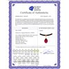 Image 2 : Genuine 5.01 ctw Ruby & Diamond Necklace 14KT White Gold - REF-59Z8N