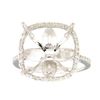 Image 1 : 0.29 CTW Diamond Semi Mount Ring 14K White Gold - REF-49F2N