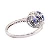 Image 3 : 2.04 ctw Tanzanite and Diamond Ring - 14KT White Gold