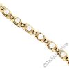 Image 4 : Vintage 14kt Yellow Gold Open Link and Natural Freshwater Pearl Tennis Bracelet
