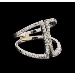 0.62 ctw Diamond Ring - 14KT White Gold