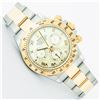 Image 5 : Rolex Mens 2T Daytona Yellow MOP Roman Dial With Rolex Box & Watch Winder