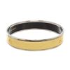Image 5 : Hermes Yellow Narrow Caleche Bangle Bracelet