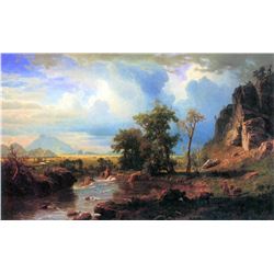 Northern Fork of the Plate, Nebraska by Albert Bierstadt