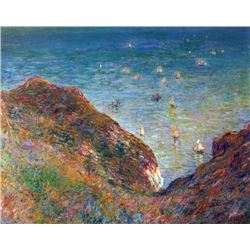 Claude Monet - On the Cliffs of Pour Ville, Fine Weather