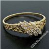 Image 5 : 14kt Yellow Gold 0.30 ctw Round Brilliant Diamond Nugget Texture Band Ring