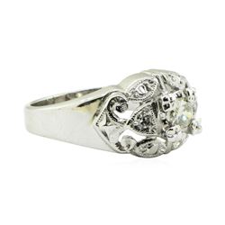 0.26 ctw Diamond Wedding Ring - 14KT White Gold