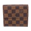 Image 3 : Louis Vuitton Damier Ebene Canvas Leather Elise Wallet