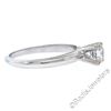 Image 7 : Platinum 0.60 ctw Prong Set Round Brilliant Diamond Solitaire Engagement Ring