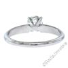 Image 8 : Platinum 0.60 ctw Prong Set Round Brilliant Diamond Solitaire Engagement Ring